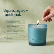 Vela aromática estudio concentración